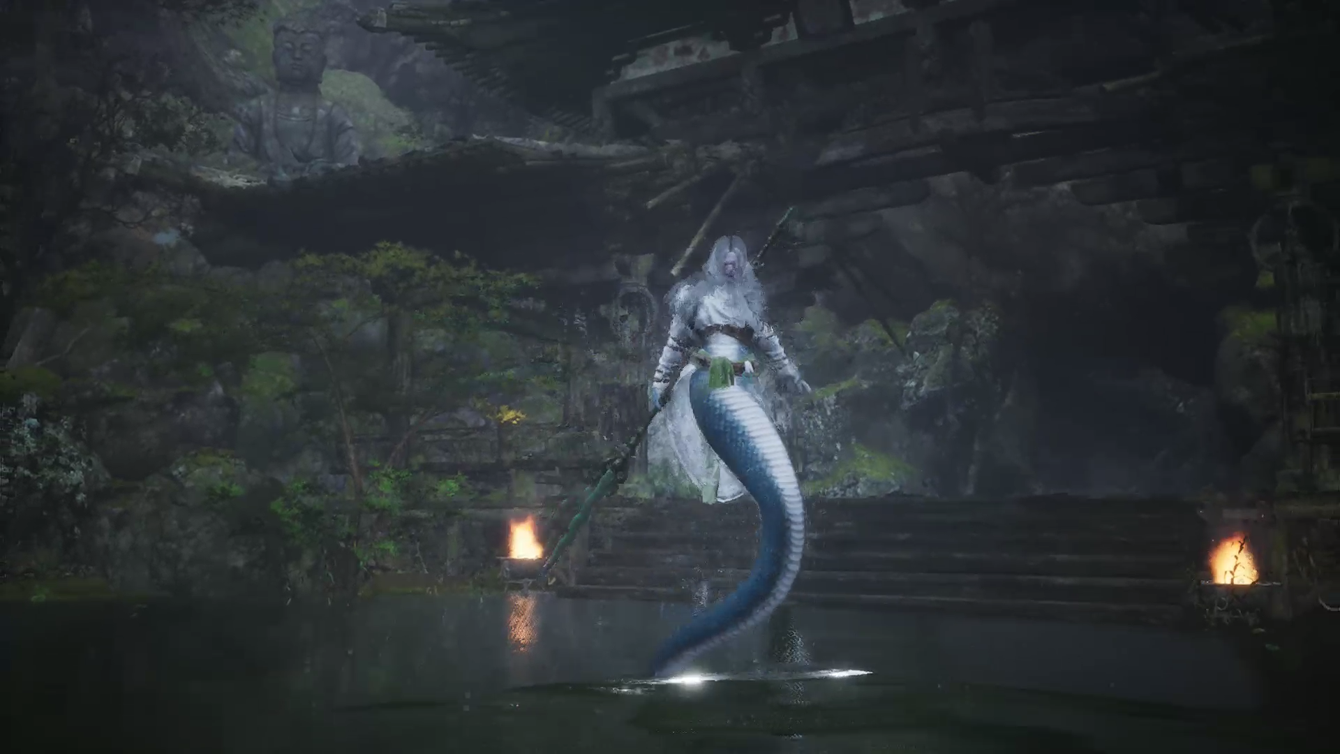 Whiteclad Noble reveals serpent form