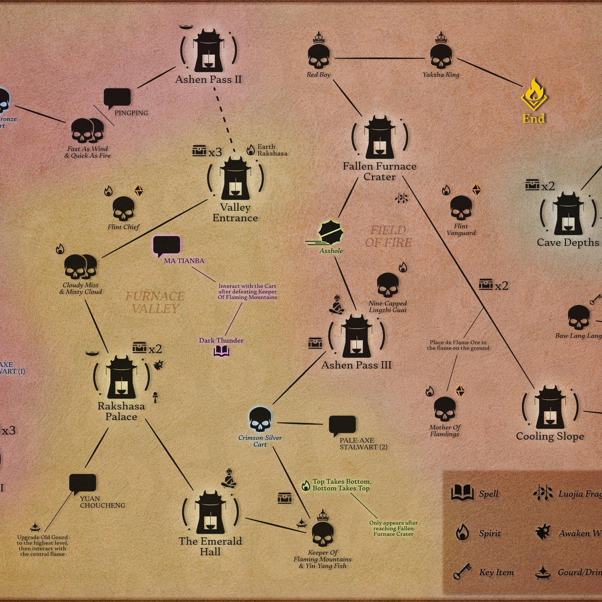 Black Myth Wukong Chapter 5 map | Rock Paper Shotgun