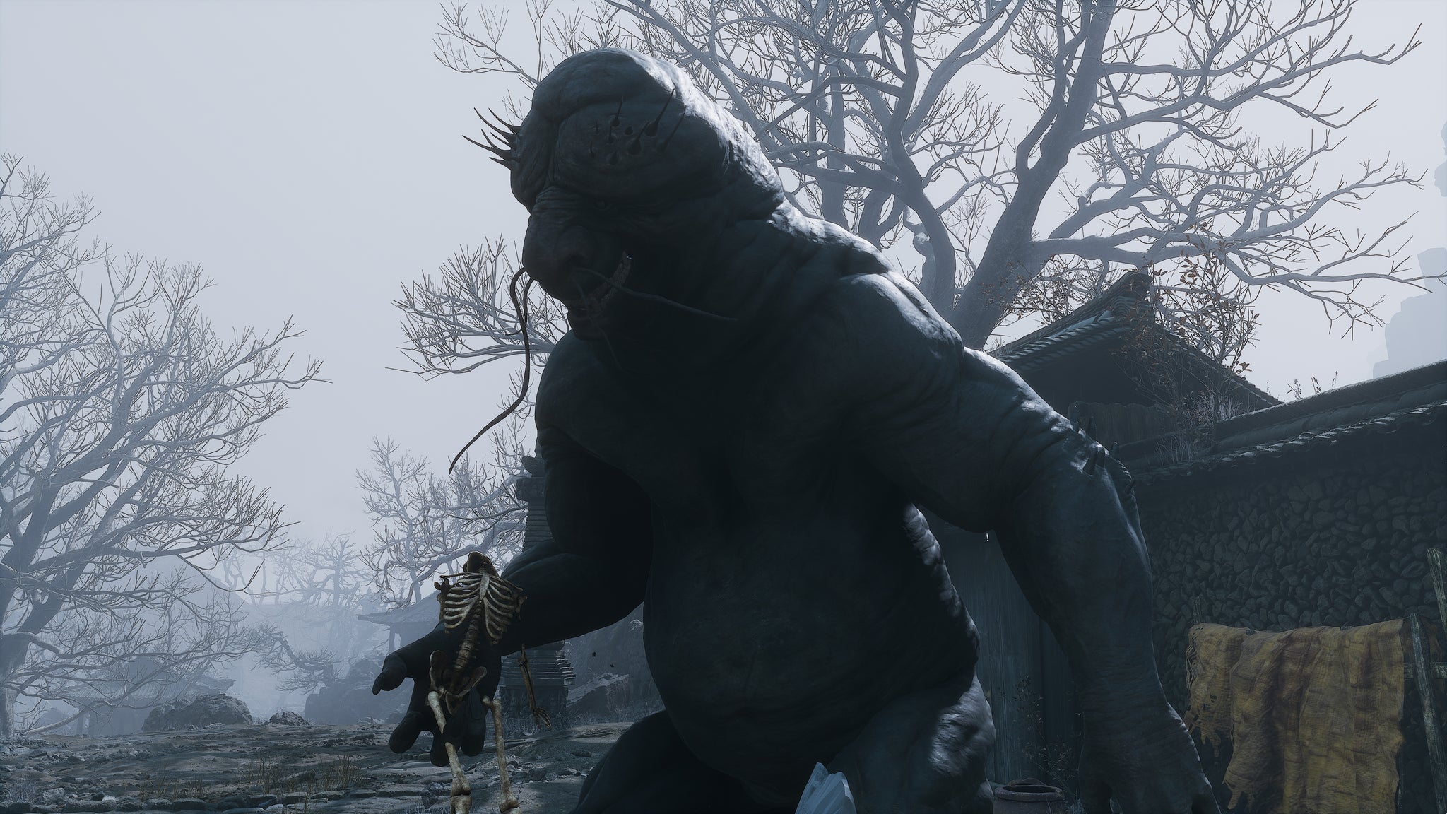 A screenshot of the Father Of Stones boss in Chapter 5 of Black Myth: Wukong. - 6