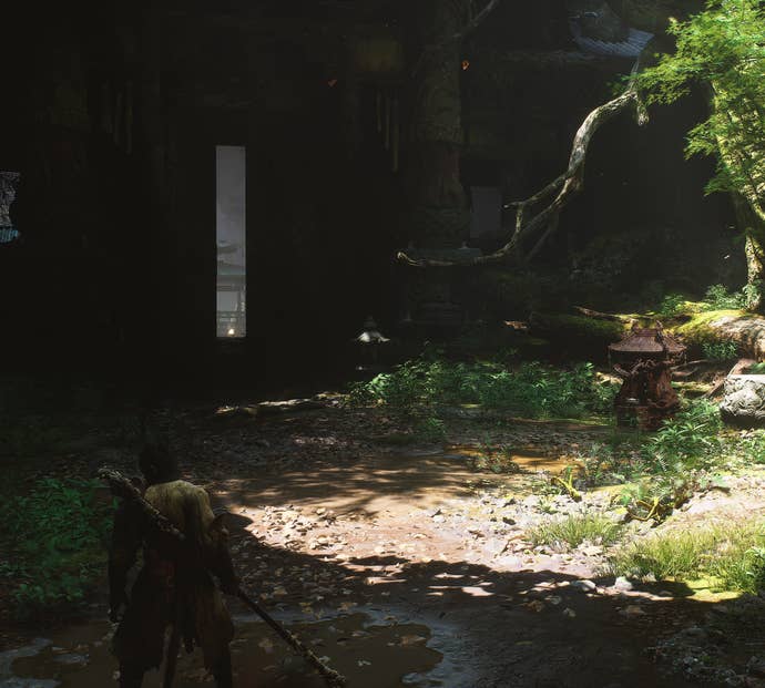 The player in Black Myth: Wukong stands next to a Keeper’s Shrine in Chapter 1.