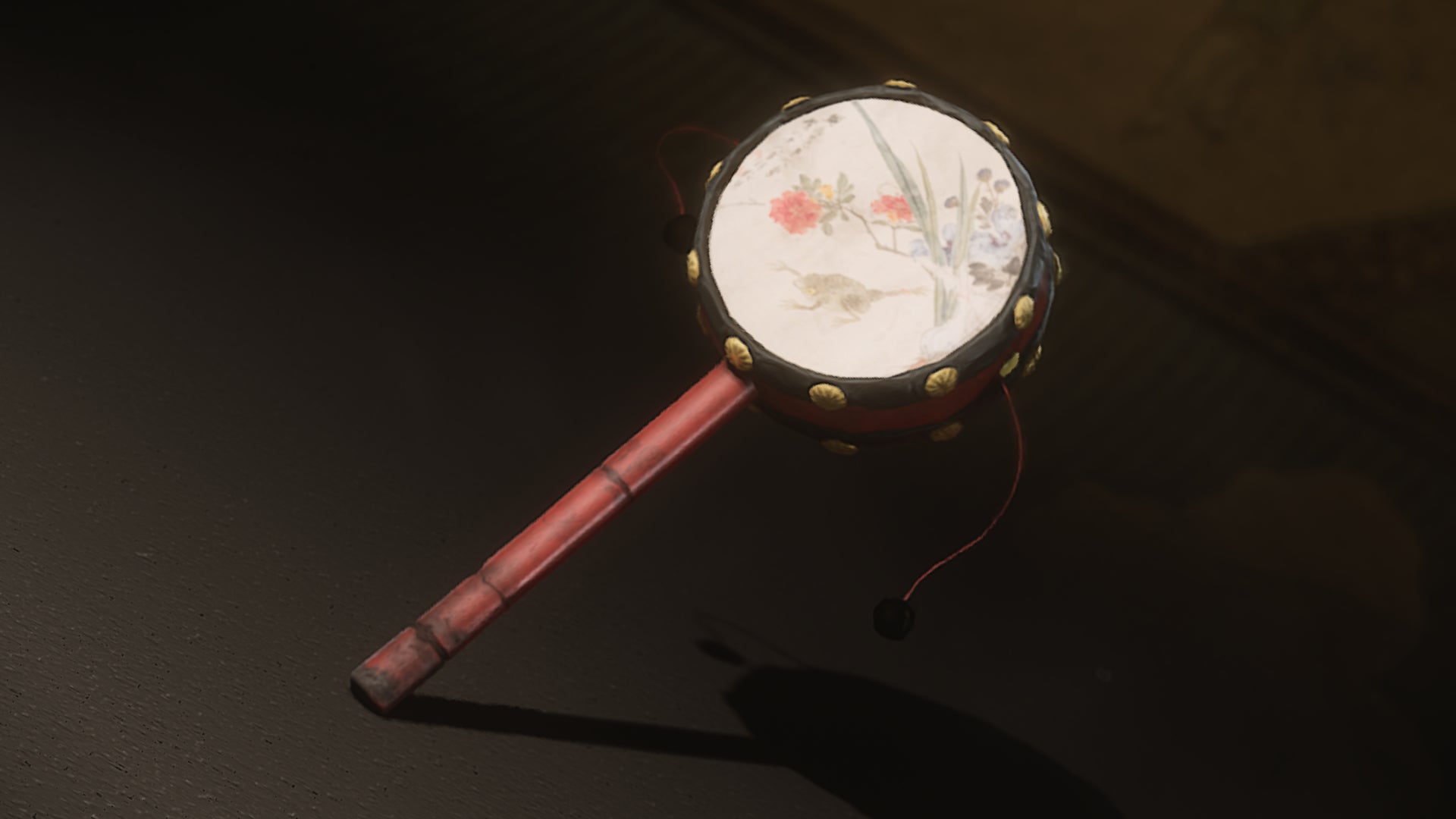 A close-up screenshot of the Old Rattle-Drum item in the inventory screen of Black Myth: Wukong. - 1