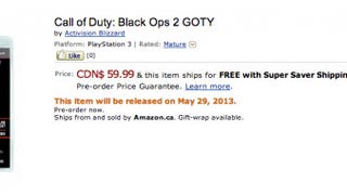 Black Ops 2 GOTY Edition spotted on Amazon, includes Revolution DLC