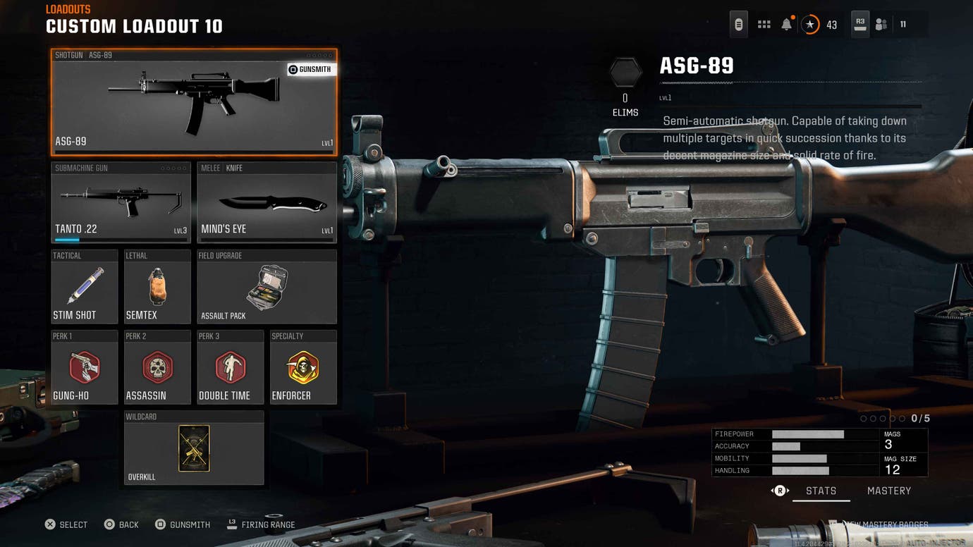 Best ASG 89 loadout and class build for Black Ops 6
