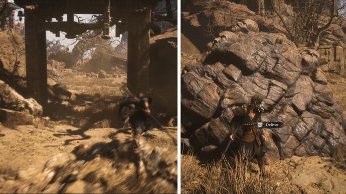 Black Myth Wukong screenshot showing where to deliver the Buddha's Eyeballs