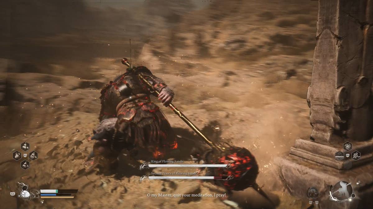 How to beat the King and the Second Prince of the Flowing Sands in