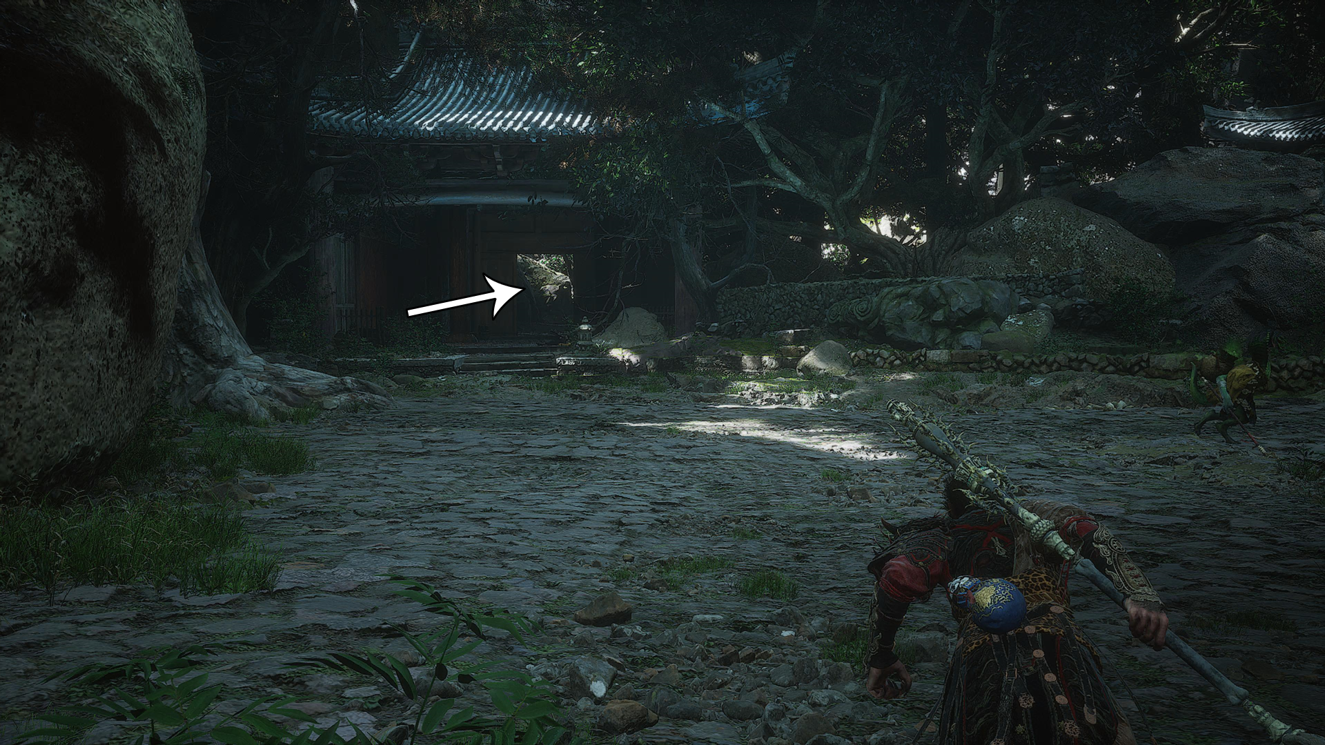 Black Myth: Wukong screenshot showing the second location where players need to go to unlock the Purple Cloud Mountain area