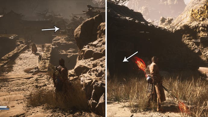 Black Myth: Wukong screenshot showing the location of the Reflection Stone