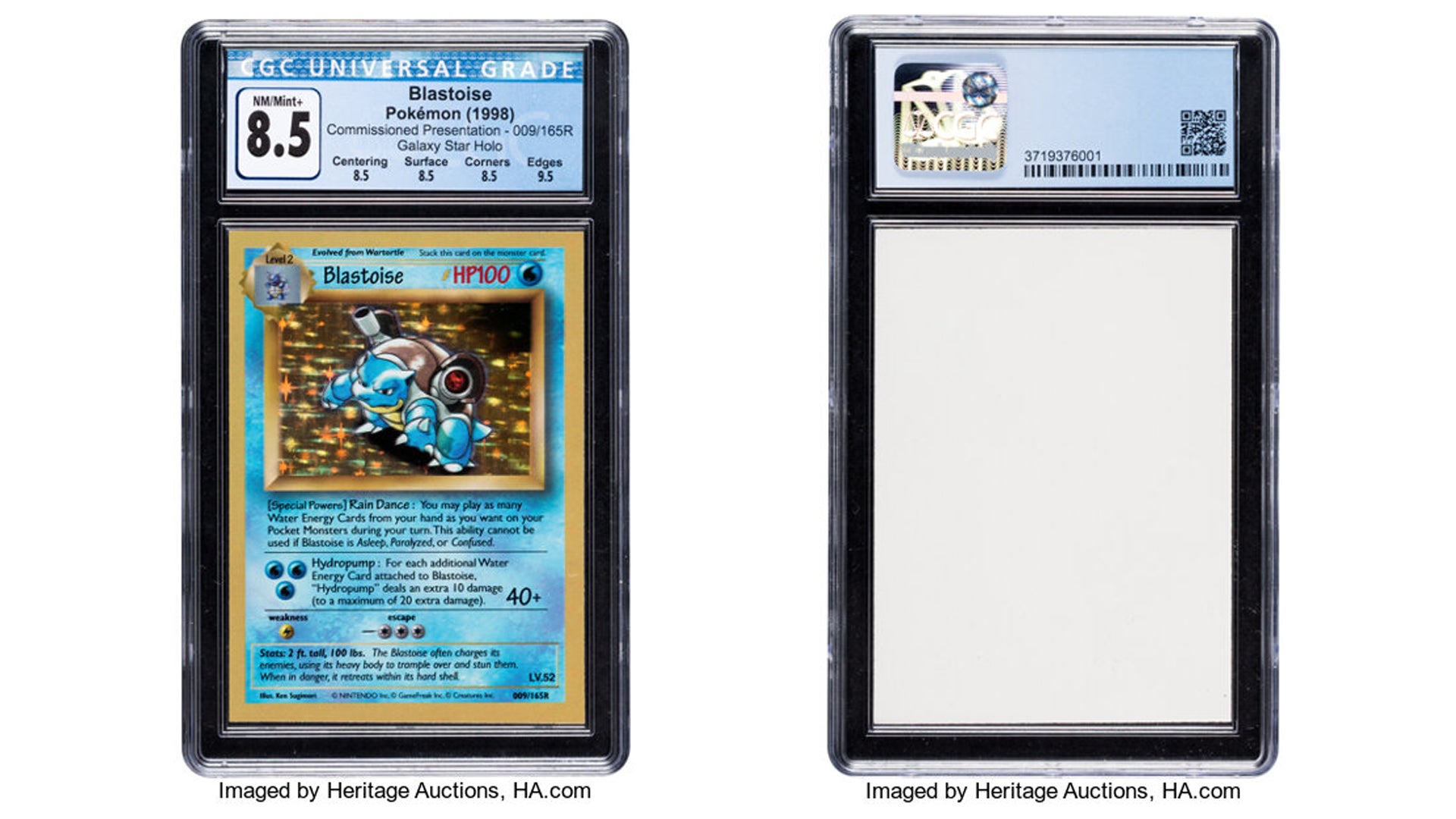 Top blastoise Pokémon card