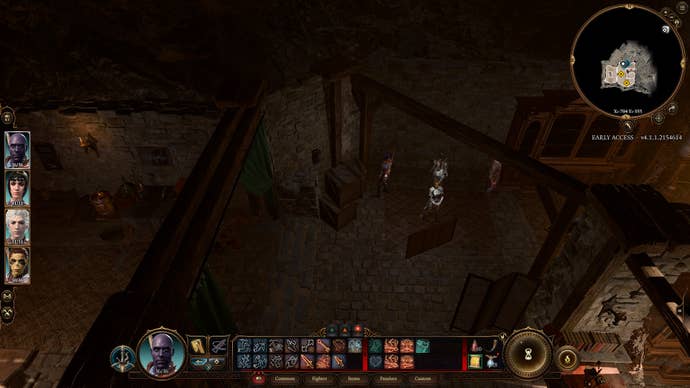 Hidden lever in Baldur's Gate 3 Blighted Village hidden cellar.