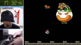 Blindfolded man sets new Super Mario World record