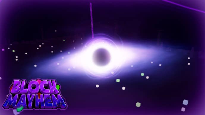 Block Mayhem artwork showing a blackhole.