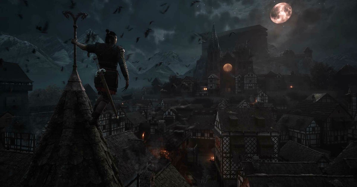 The Blood of Dawnwalker, former Witcher 3 devs vampire RPG, shows off a guy being blood explosioned by a flying old lady The Blood of Dawnwalker, former Witcher 3 devs vampire RPG, shows off a guy being blood explosioned by a flying old lady