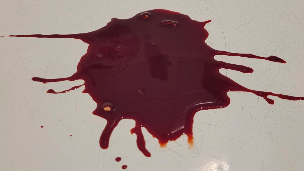Just a big splat of blood in a bathtub, don&rsquo;t worry about it.