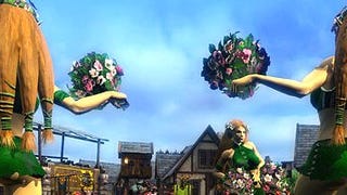 Blood Bowl's PC screens show cheerleaders urging their team on