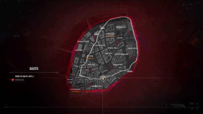 The third clue map location for the Proof of Unlife quest in Vampire the Masquerade: Bloodhunt.