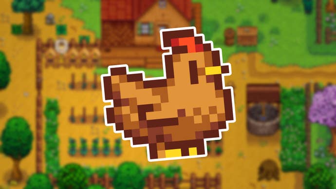 Stardew Valley chicken custom header