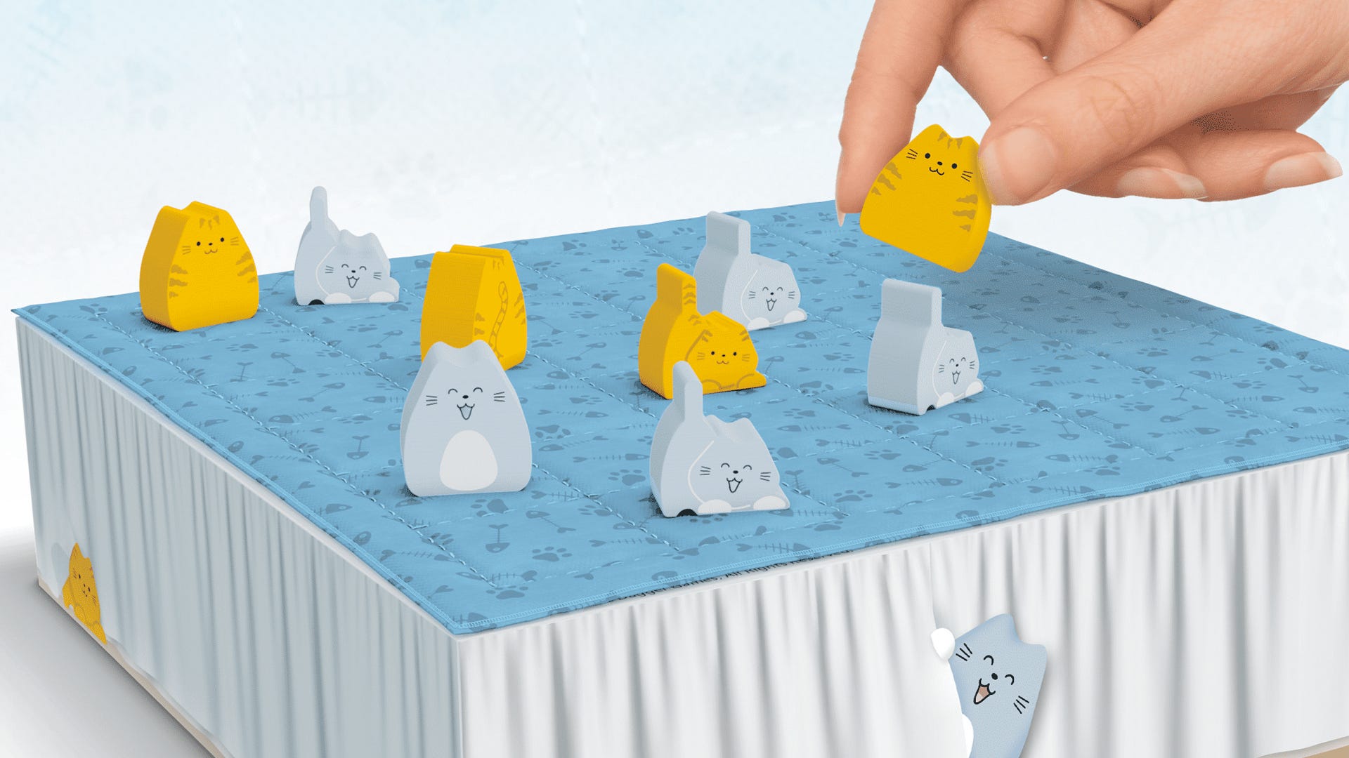 Boop Back Boop, a two-player board game about bouncy kittens on a bed, is every ...