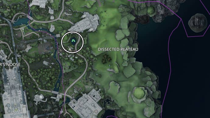 Borderlands 4 Platô dissecado Auger de mina de mina de platô Localização