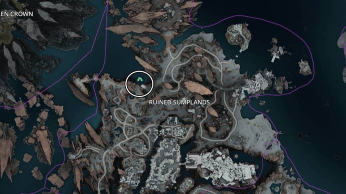 Borderlands 4 Sumplands arruinou o local do mapa da mina abandonado