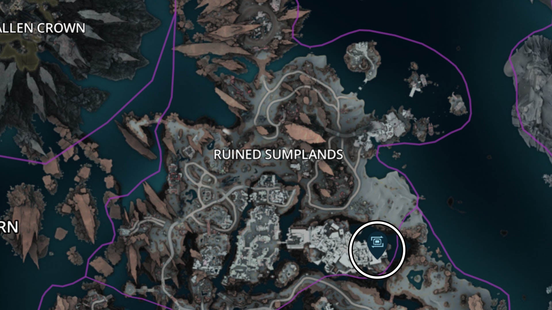 borderlands 4 ruined sumplands firmware transfer machine map location