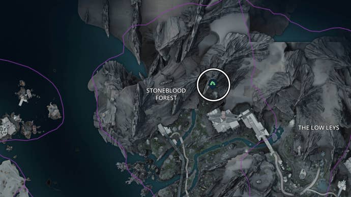 Borderlands 4 Floresta de Stoneblood Auger Localização do Mapa da Mina