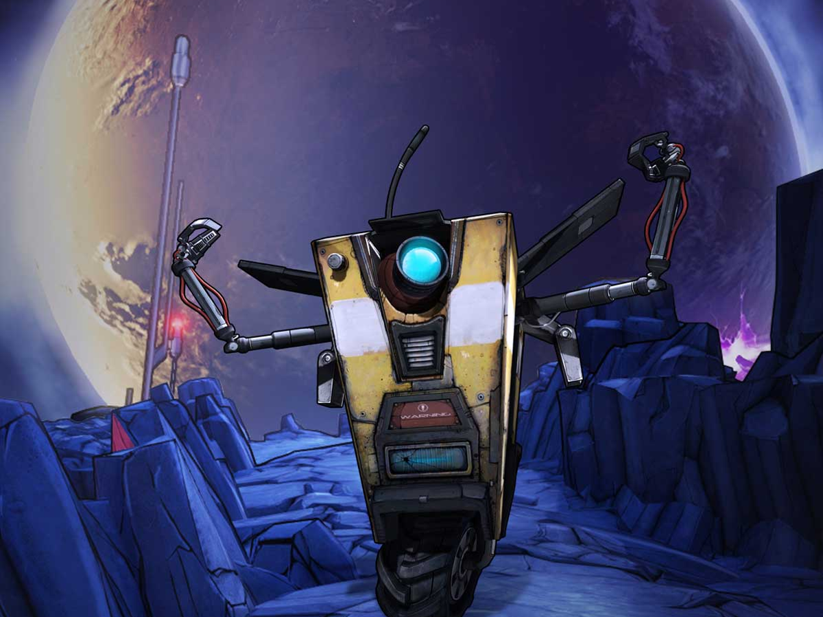 Borderlands 2 Wallpaper Claptrap The Claptrap Painting My Girlfriend