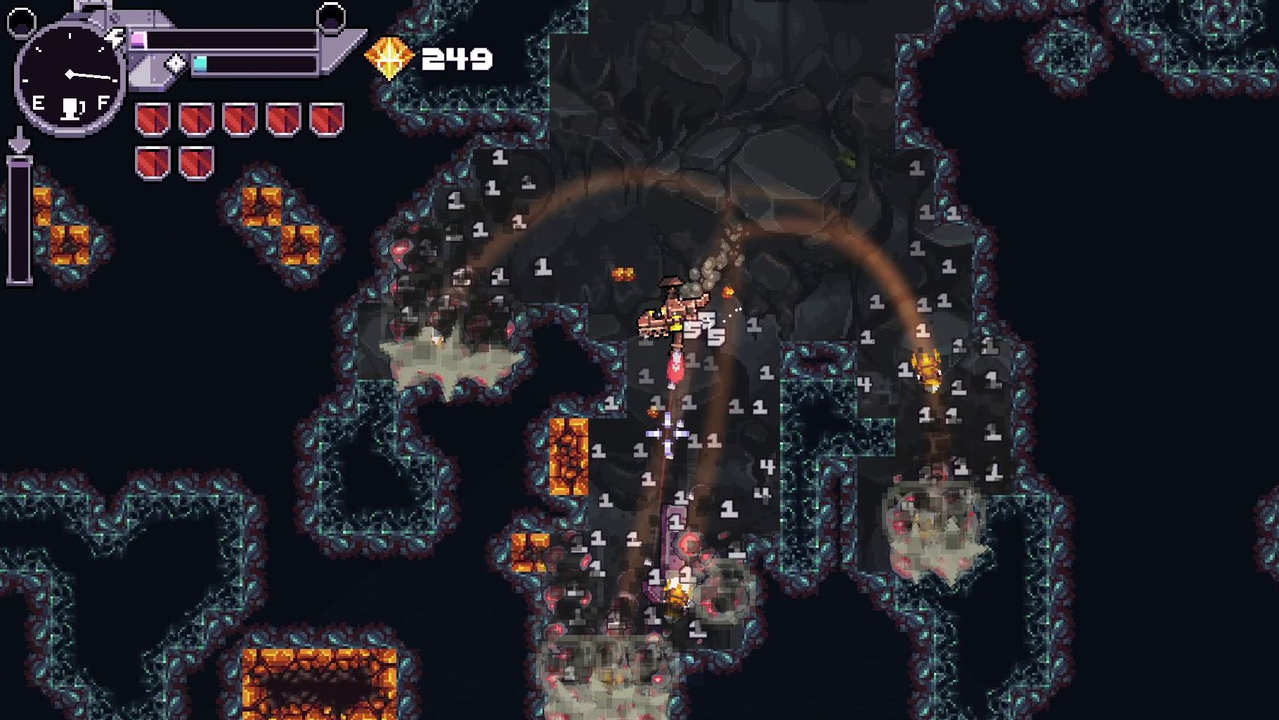 Shooting a bunch of guided missiles in Bore Blasters - 1