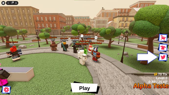 A screenshot of BrawlR in Roblox showing the game's codes button.