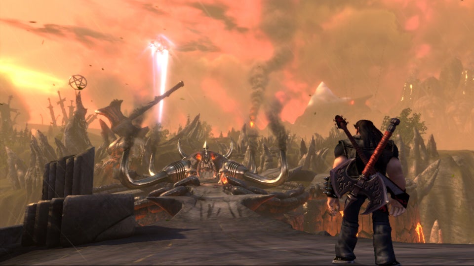 Double Fine are all in on making Brutal Legend 2, if you're willing to give them $100 million in their game jam Kickstarter, anyway
