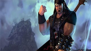 Brutal Legend's opening sequences in video, Schafer included