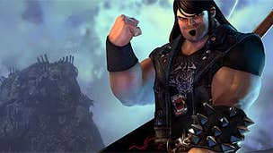 Brutal Legend's opening sequences in video, Schafer included