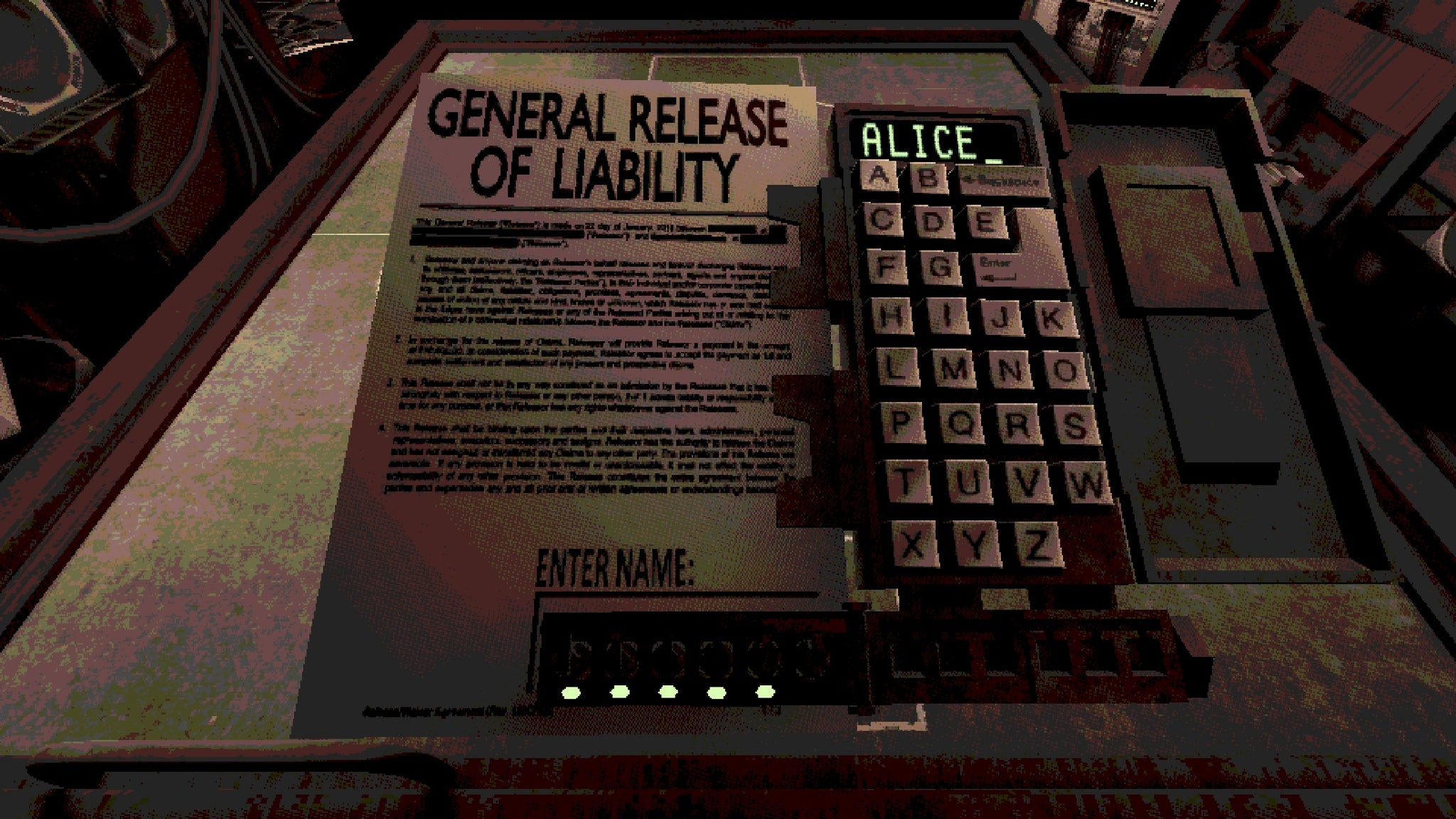 Playing for your life in a Buckshot Roulette screenshot. - 4