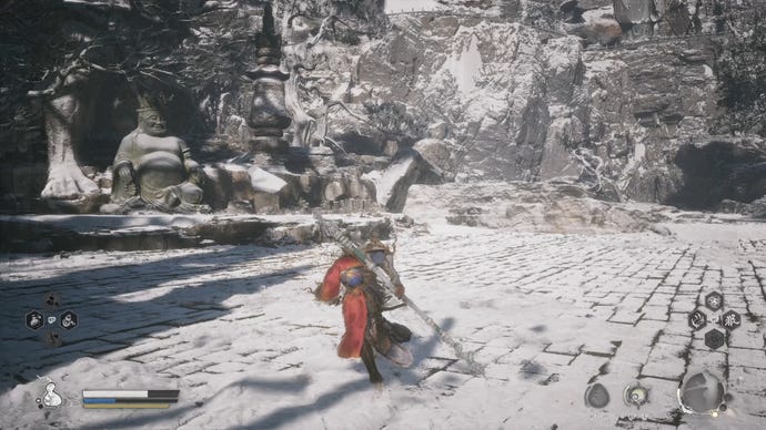 The location of the first Buddha statue in Black Myth: Wukong.