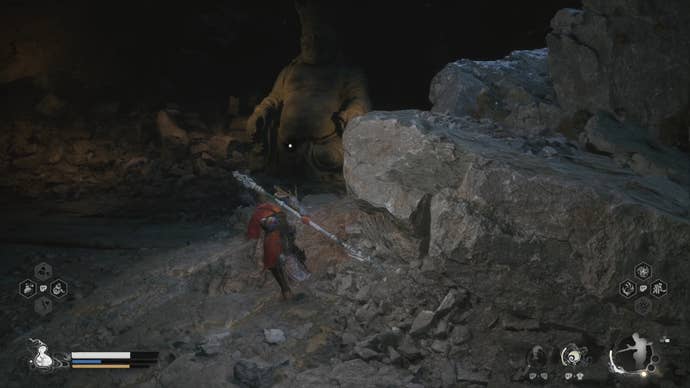 The location of the second Buddha statue in Black Myth: Wukong.