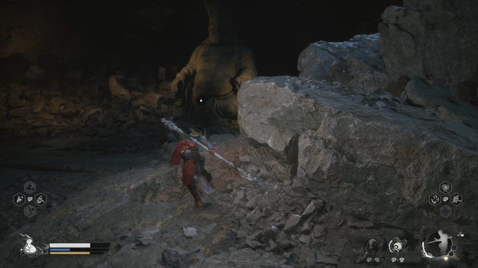 The location of the second Buddha statue in Black Myth: Wukong.