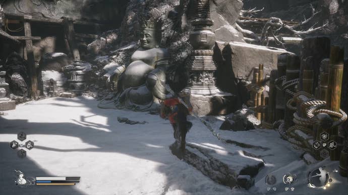 The location of the third Buddha statue in Black Myth: Wukong.