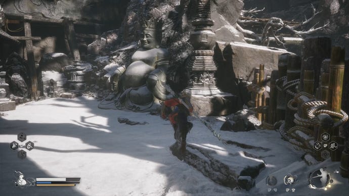 The location of the third Buddha statue in Black Myth: Wukong.