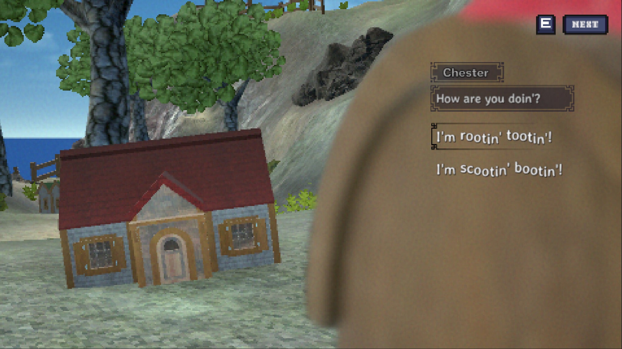 A house talking to another house on an island - 24