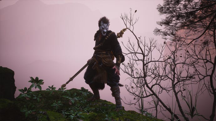 A player wearing the Ebongold Armour in Black Myth Wukong.