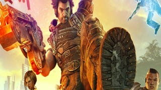 This is your foot-stomping Bulletstorm cover-art