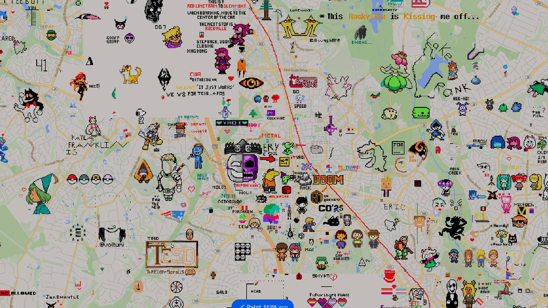 Rockville, Maryland, in wplace.