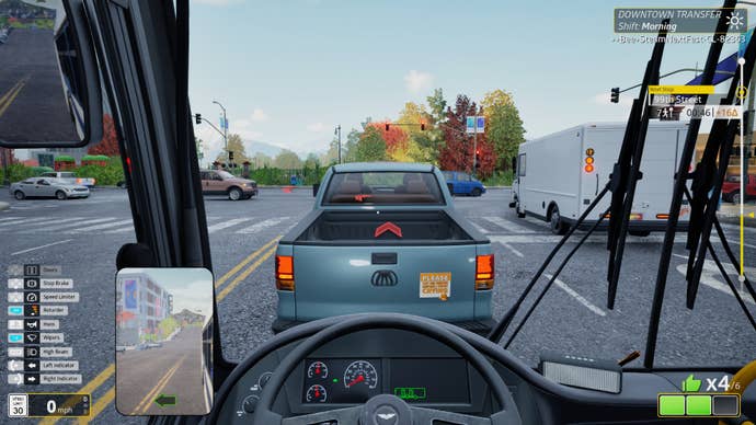 A autobus stuck successful postulation from the cockpit presumption successful Bus Bound.