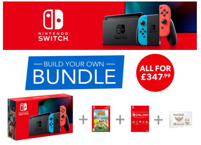 Black Friday build your own Nintendo Switch bundle lets you choose from Breath of the Wild, Super Mario Odyssey, Skyrim, more