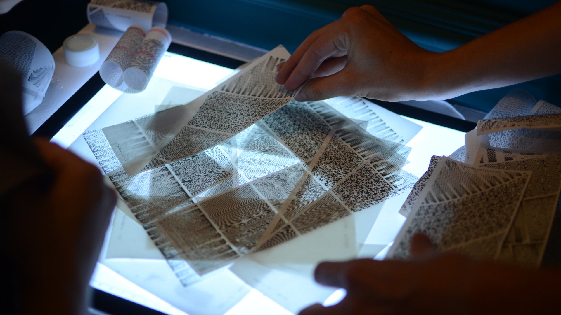 Assembling patterns in a ByteDance photo.