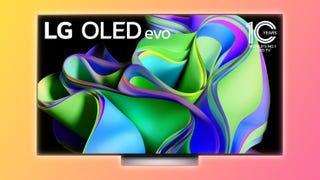lg c3 evo oled on a gradient background