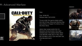 Call of Duty: Advanced Warfare ocupa 45.84 GB na Xbox One