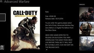Call of Duty: Advanced Warfare podría ocupar 45 GB en Xbox One