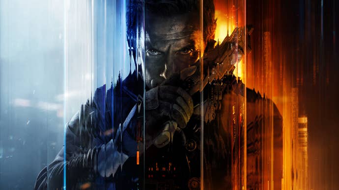 A soldier holding a pistol in cover art for Call of Duty: Black Ops 7.