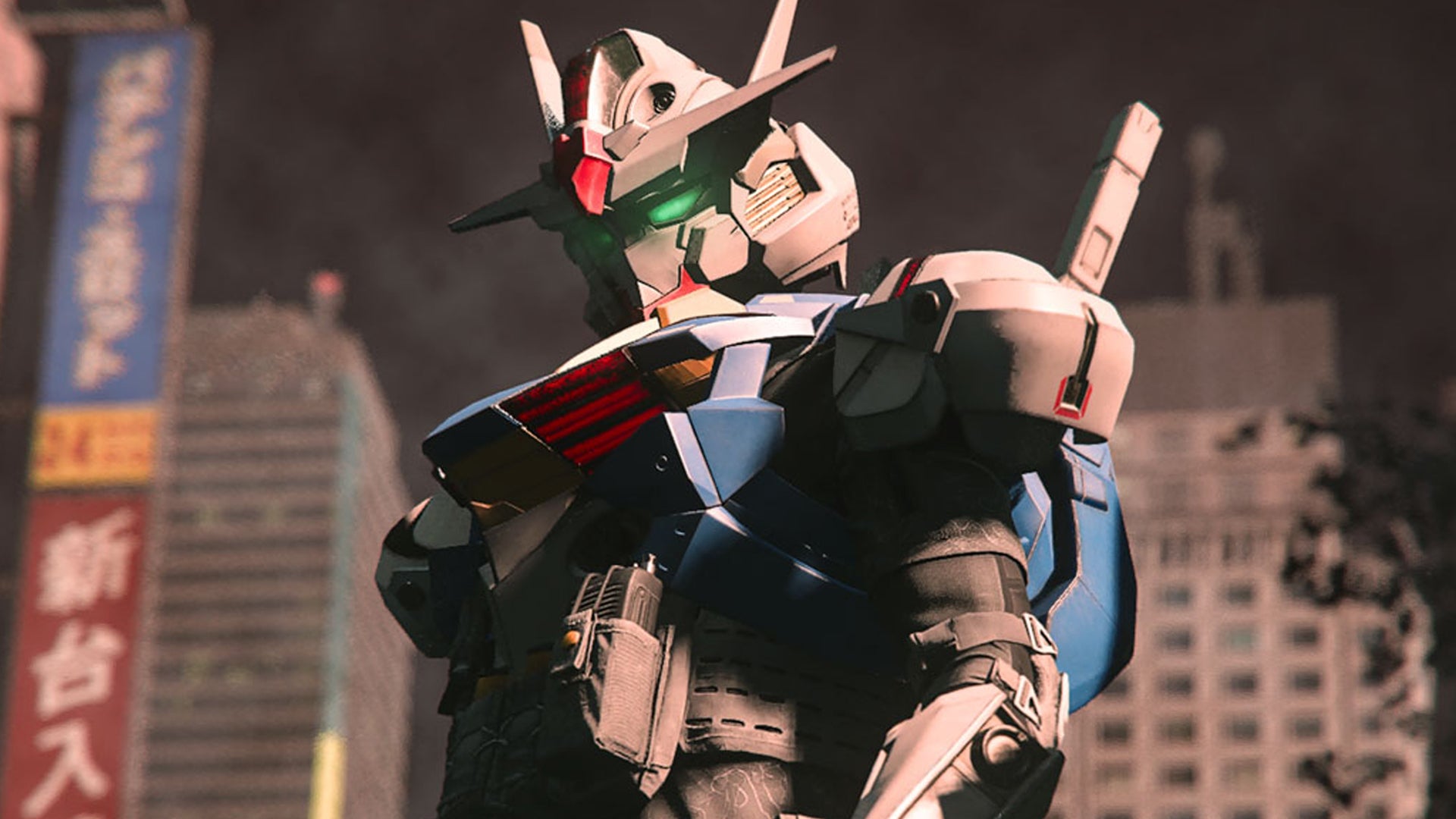A Gundam strikes a pose (vogue) in Call of Duty's DLC - 1