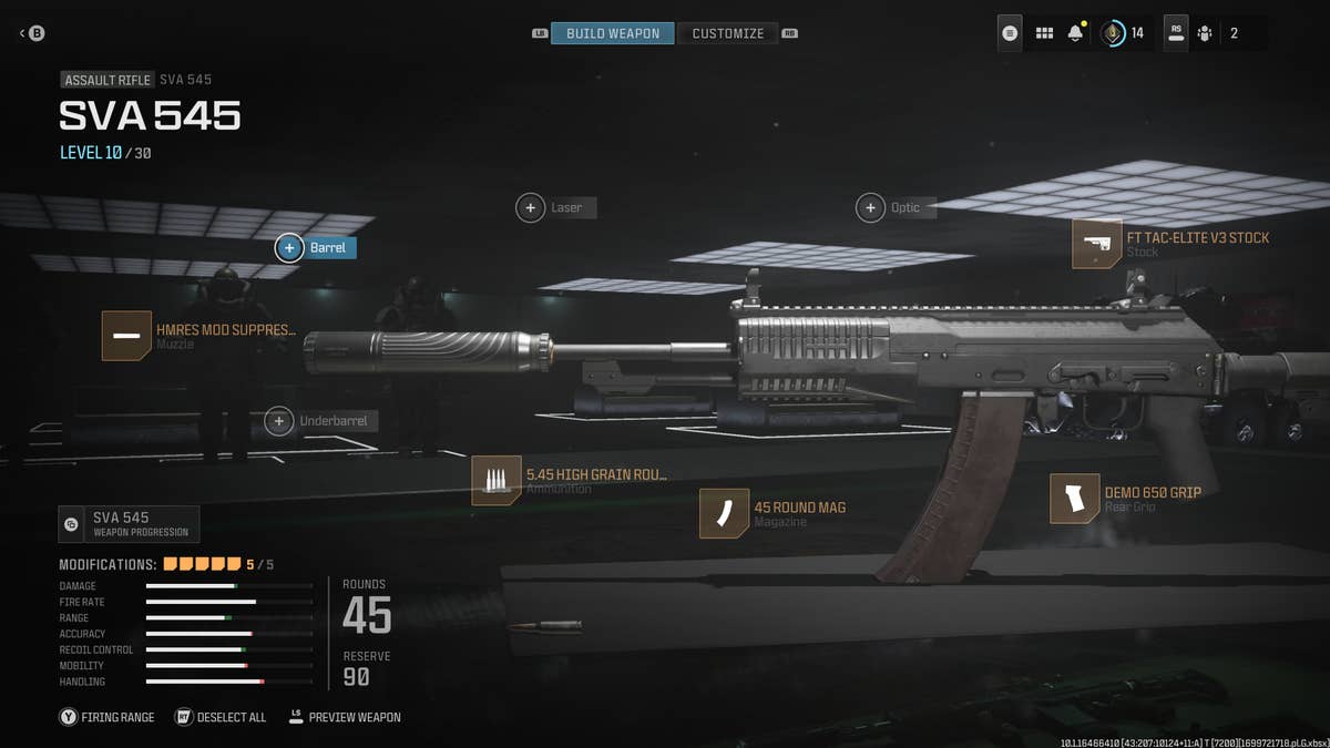 Best SVA 545 loadout and class build for Warzone and MW3